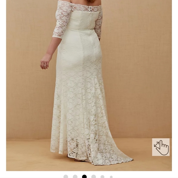 Torrid Size 22 Wedding Dress NWT - Picture 4 of 6
